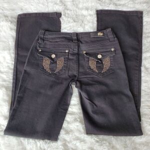 ‎Women's Bootcut Jeans Black Studded Size 3